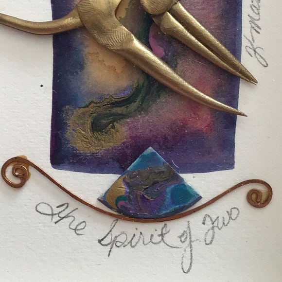 The Spirit of Two signed mixed media original art - Picture 8 of 8